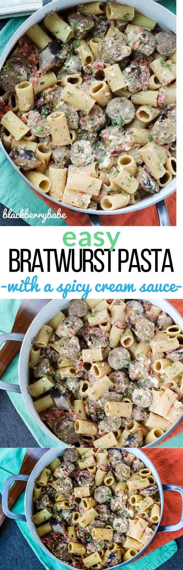 Easy Bratwurst Pasta