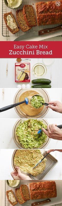 Easy Cake Mix Zucchini Bread