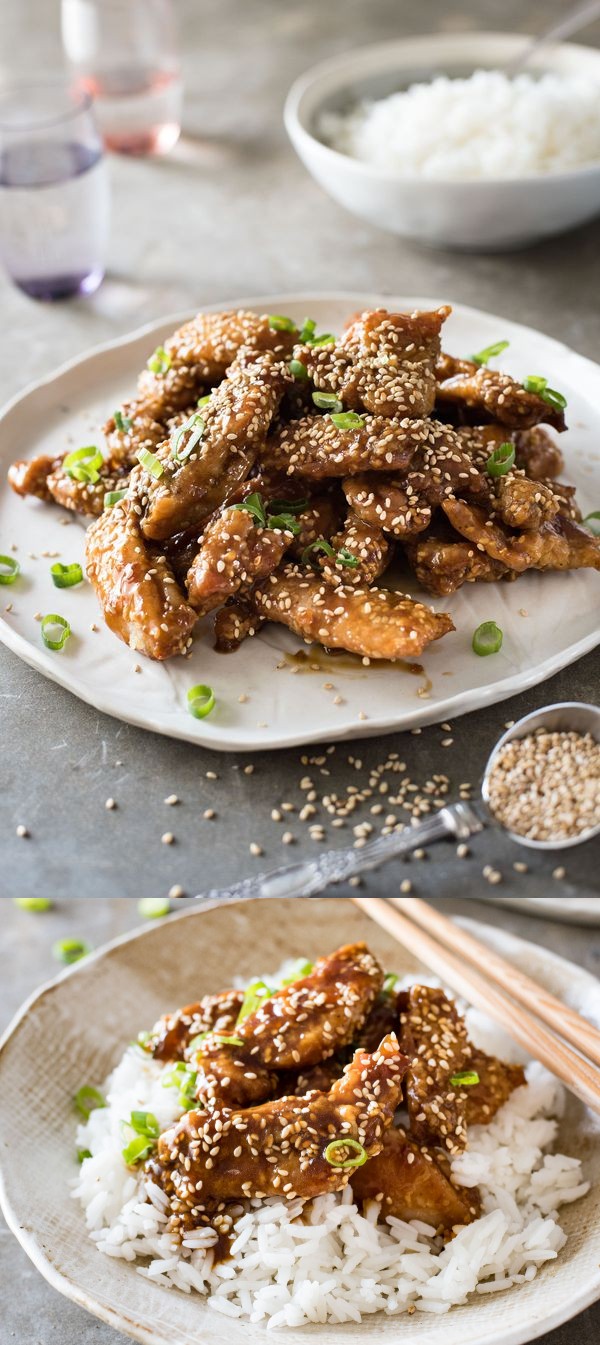 Easy Chinese Honey Sesame Chicken