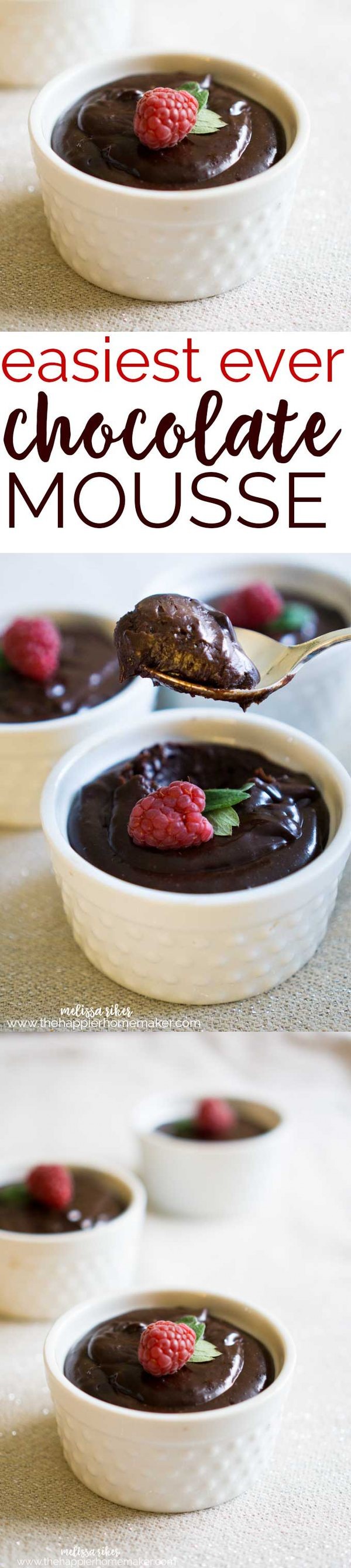 Easy Chocolate Mousse (No Eggs