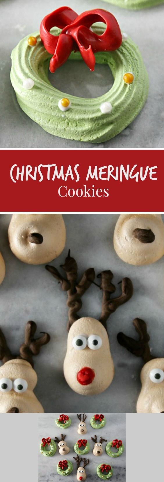 EASY Christmas Meringue Cookies #CookieEggChange