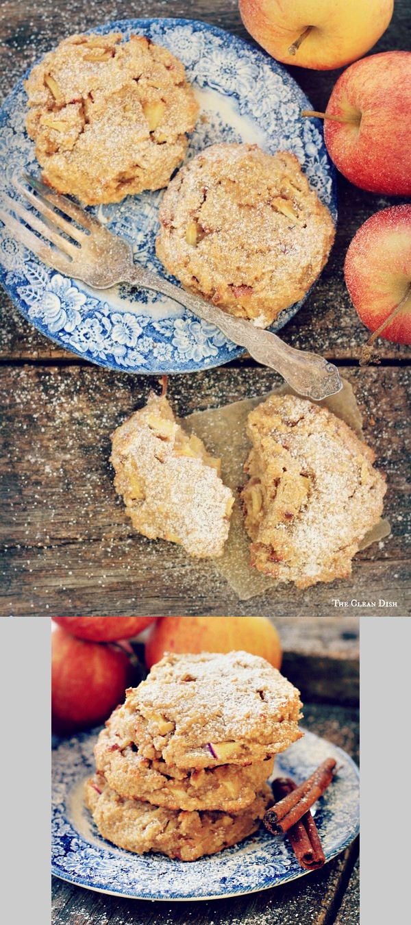 Easy Cinnamon Apple Cookies (grain free, gluten free, refined sugar free, dairy free