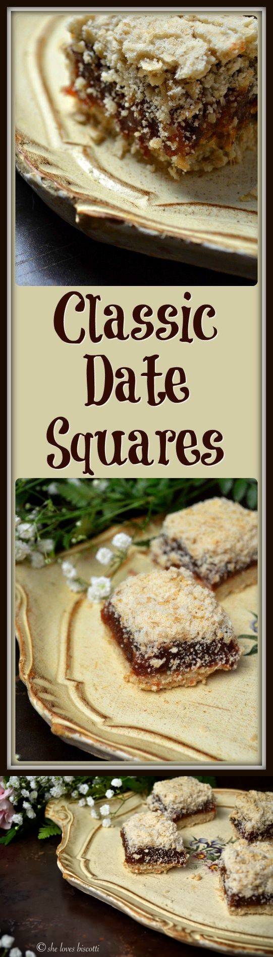 Easy Classic Date Squares #SundaySupper