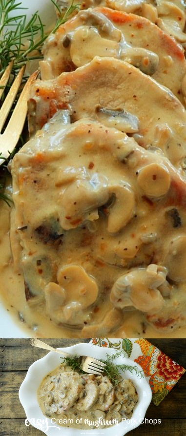 Easy Cream of Mushroom Pork Chops