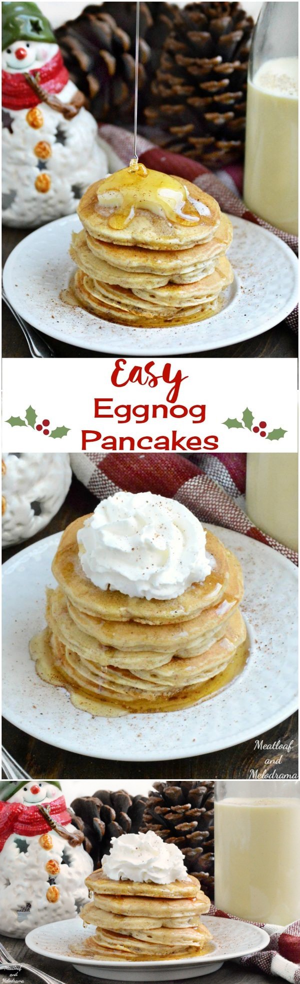 Easy Eggnog Pancakes