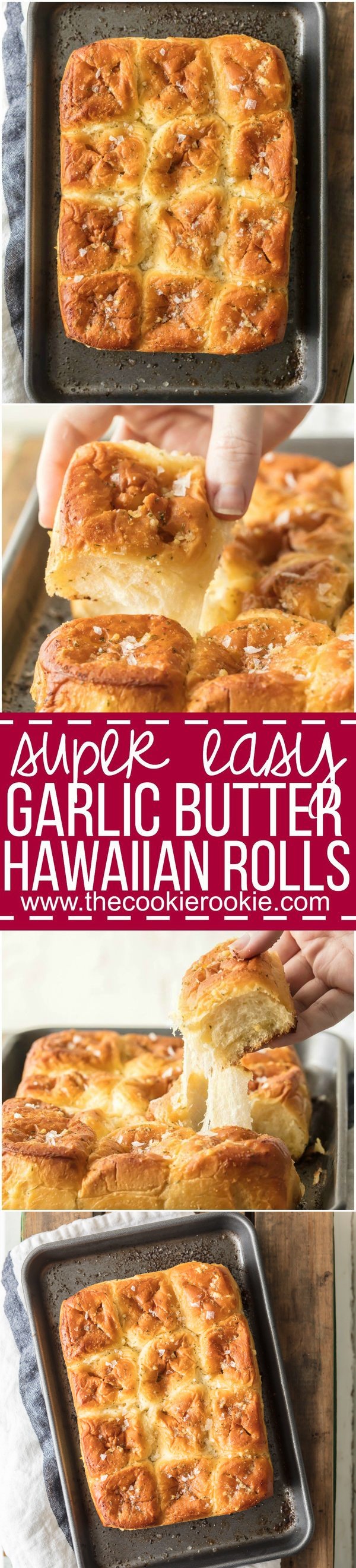 Easy Garlic Butter Hawaiian Rolls