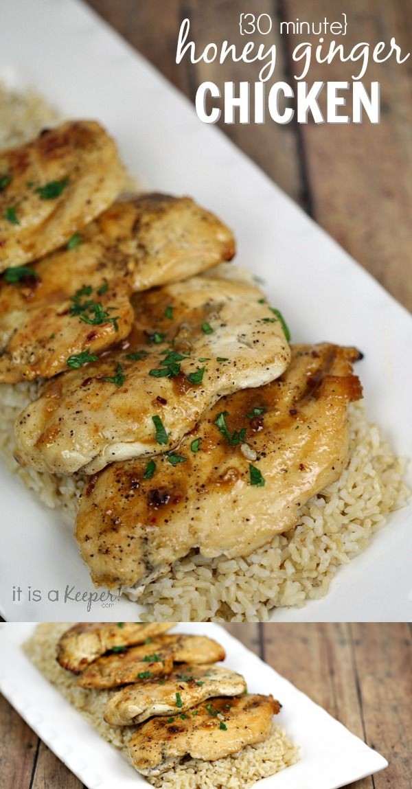 Easy Ginger Glazed Chicken