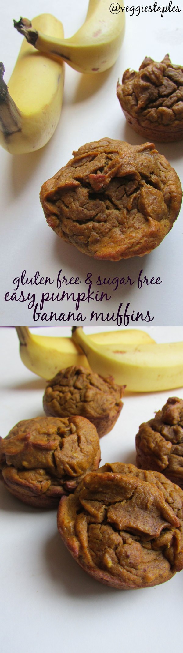 Easy Gluten Free Banana Pumpkin Muffins