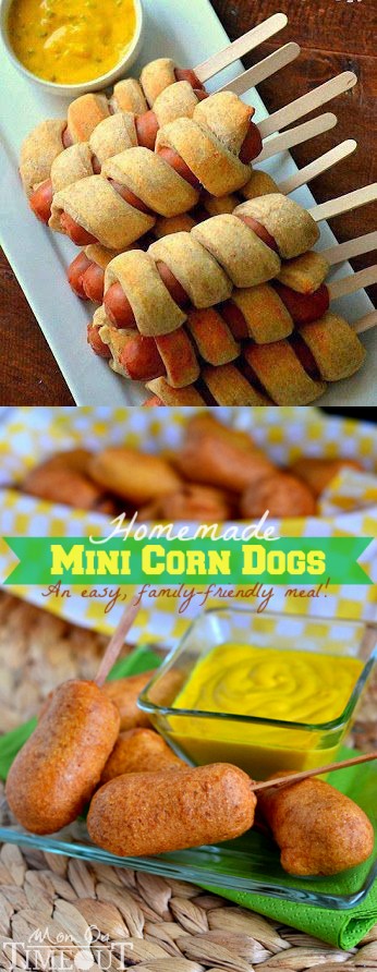 Easy Homemade Kid-Friendly Mini Corn Dogs