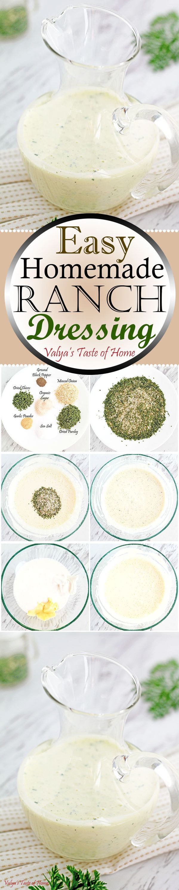 Easy Homemade Ranch Dressing