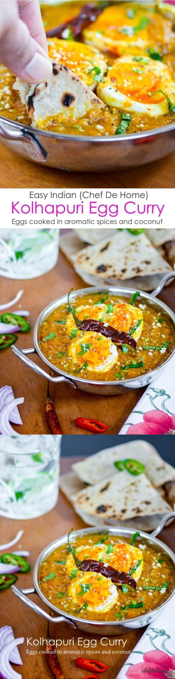 Easy Indian Kolhapuri Egg Curry