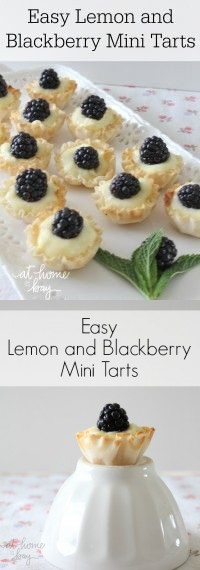 Easy Lemon Blackberry Mini Tarts