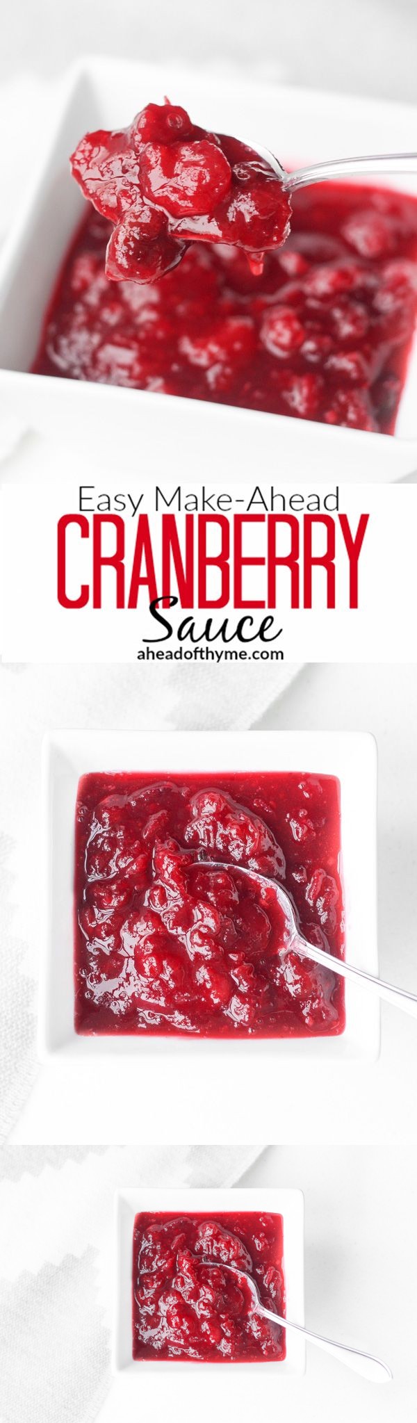 Easy Make-Ahead Cranberry Sauce