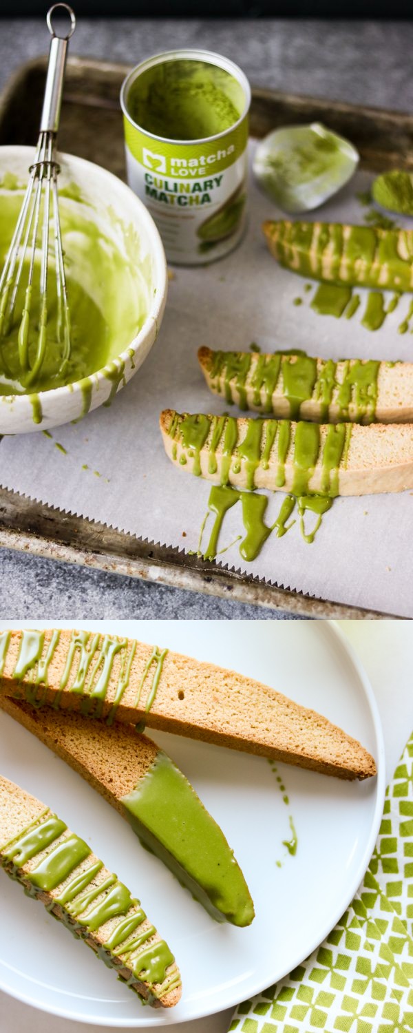 Easy Matcha Biscotti