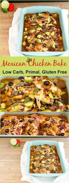 Easy Mexican Chicken Bake Low Carb