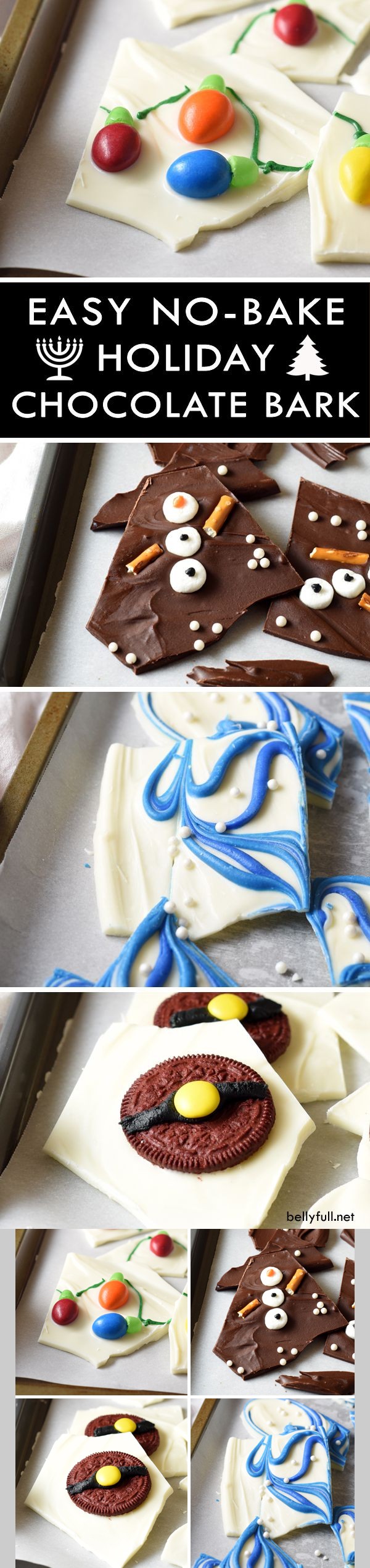 Easy No-Bake Holiday Chocolate Bark