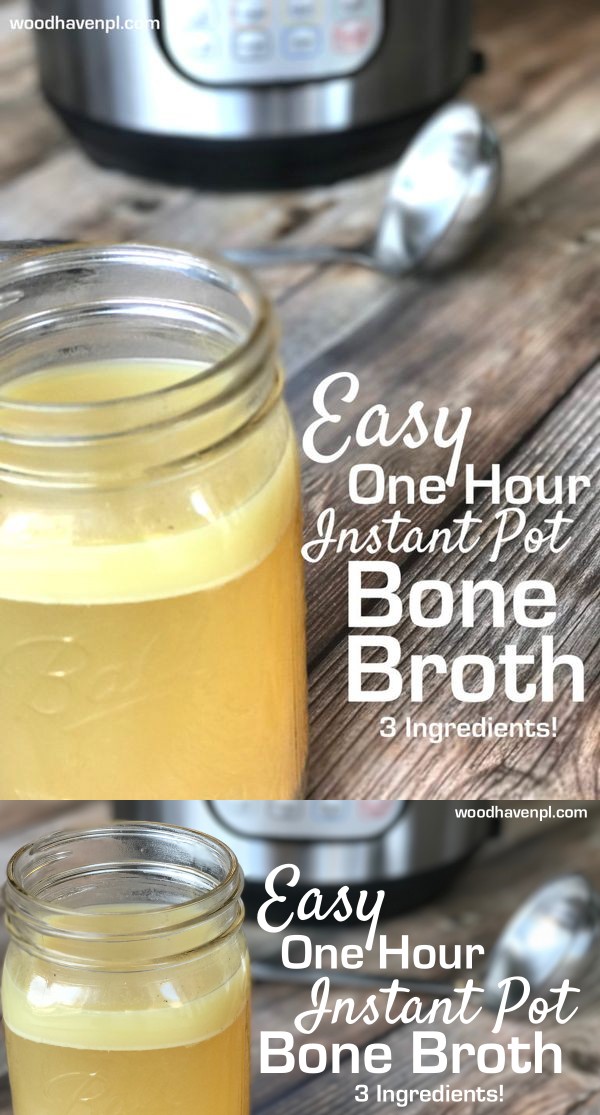 Easy One Hour 3-Ingredient Bone Broth