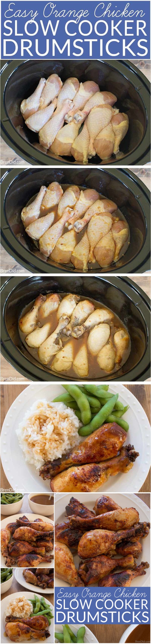 Easy Orange Chicken Drumsticks in the Crock Pot