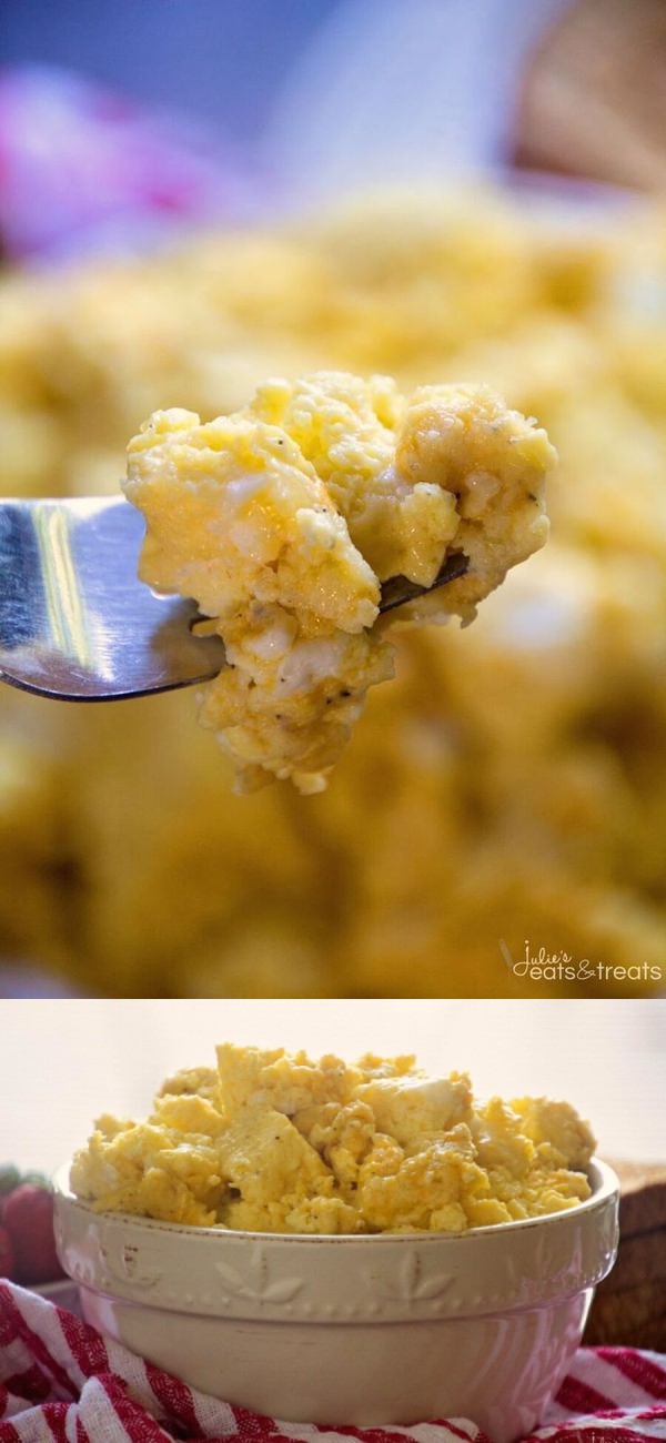 Easy Oven Baked Scrambled Eggs