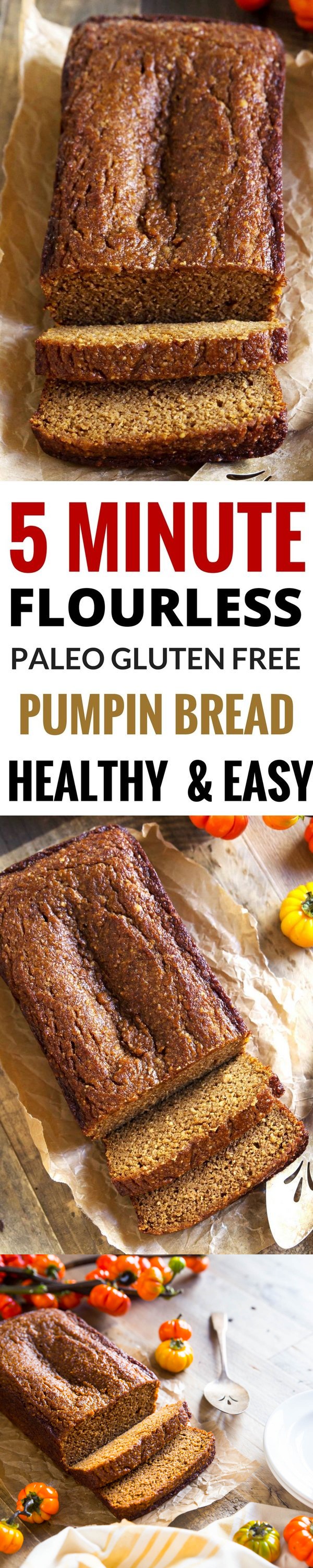 Easy paleo pumpkin bread