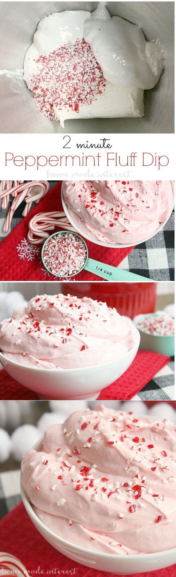 Easy Peppermint Fluff Dip