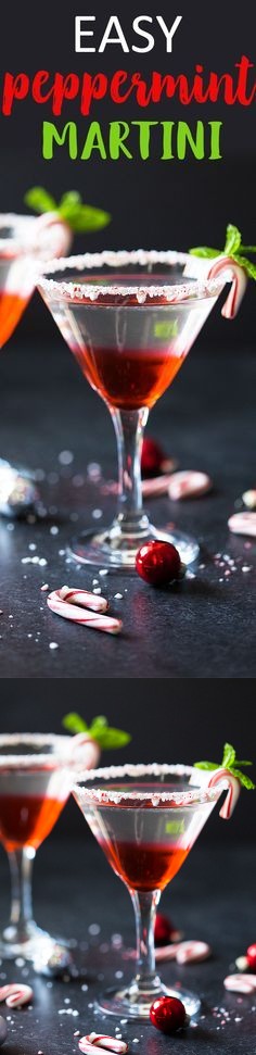 Easy Peppermint Martini