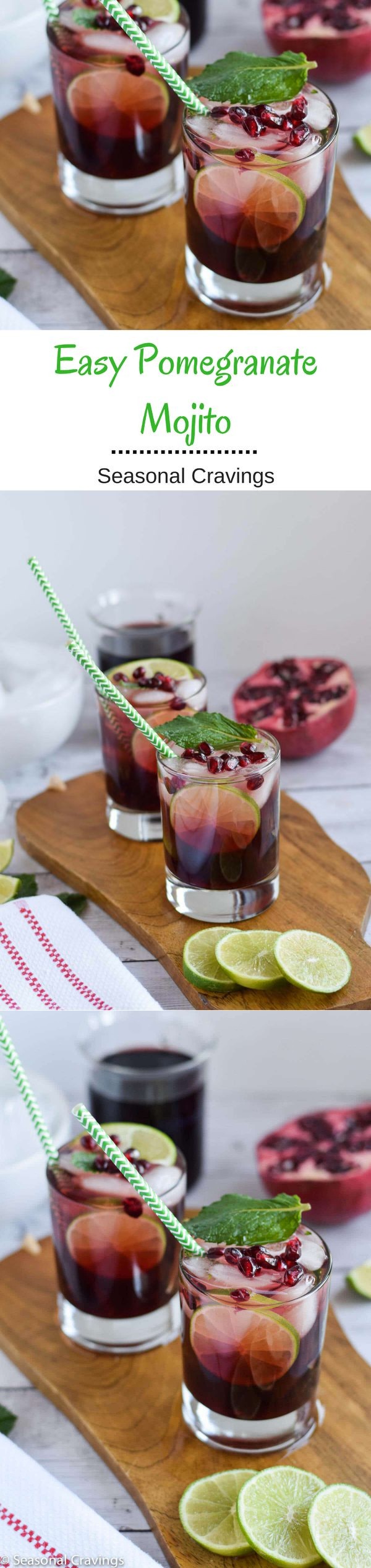 Easy Pomegranate Mojito