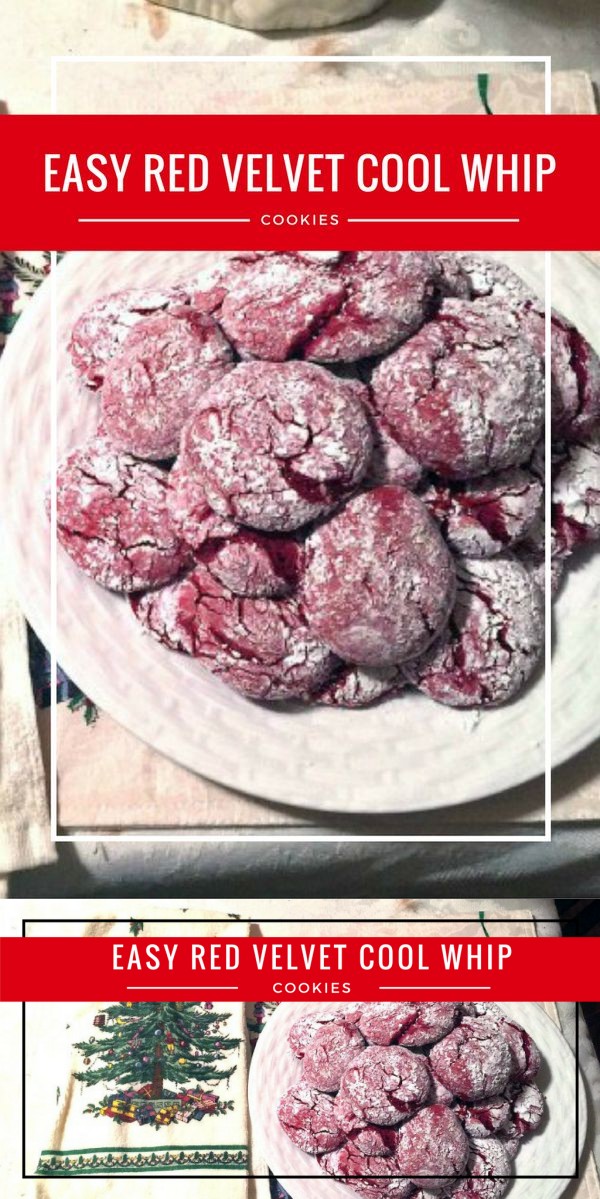 Easy Red Velvet Cool Whip Cookies