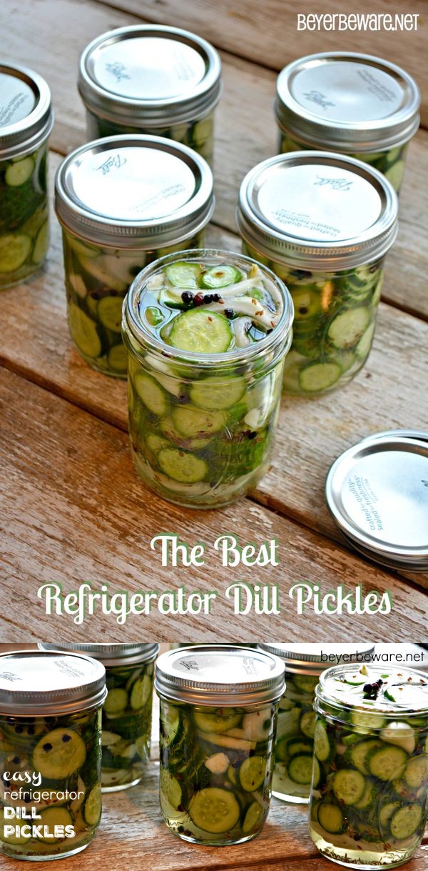 Easy Refrigerator Dill Pickles