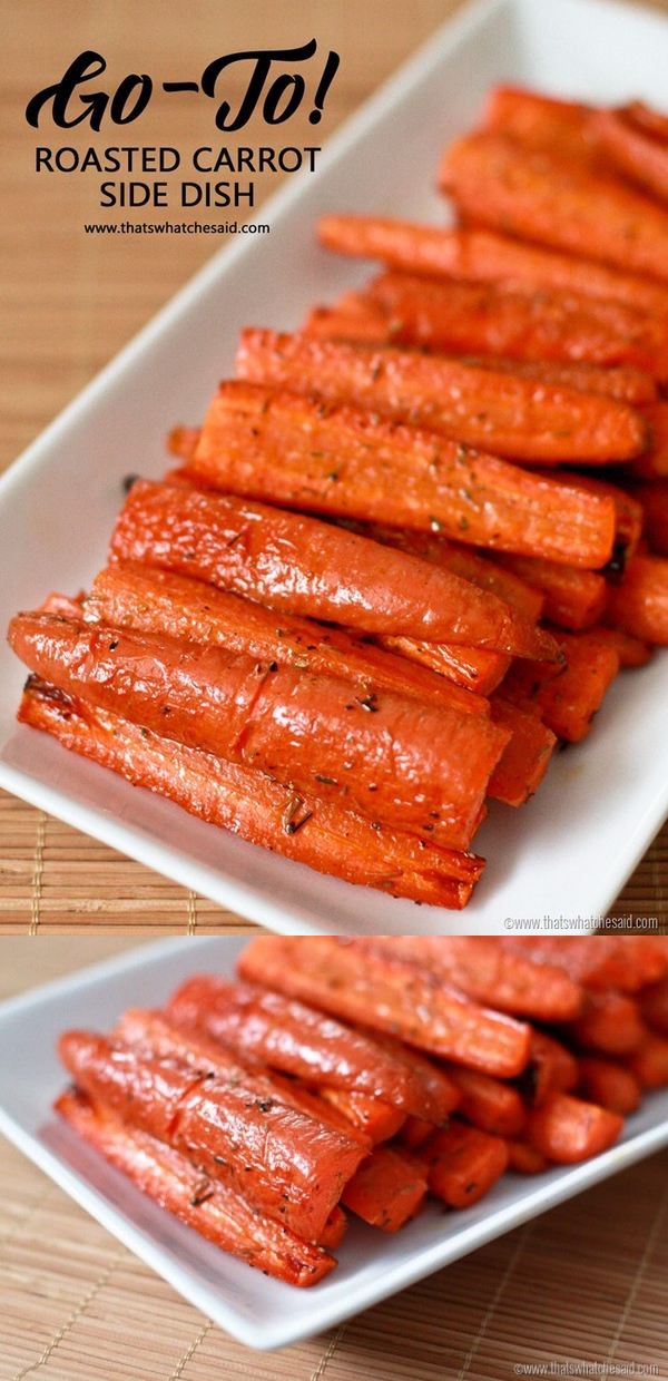 Easy Roasted Carrots with Thyme