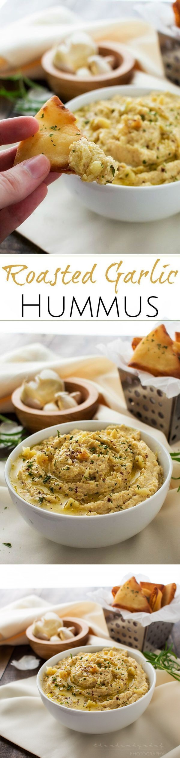 Easy Roasted Garlic Hummus