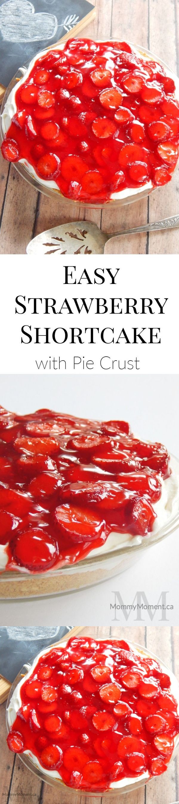 Easy Strawberry Shortcake with Pie Crust