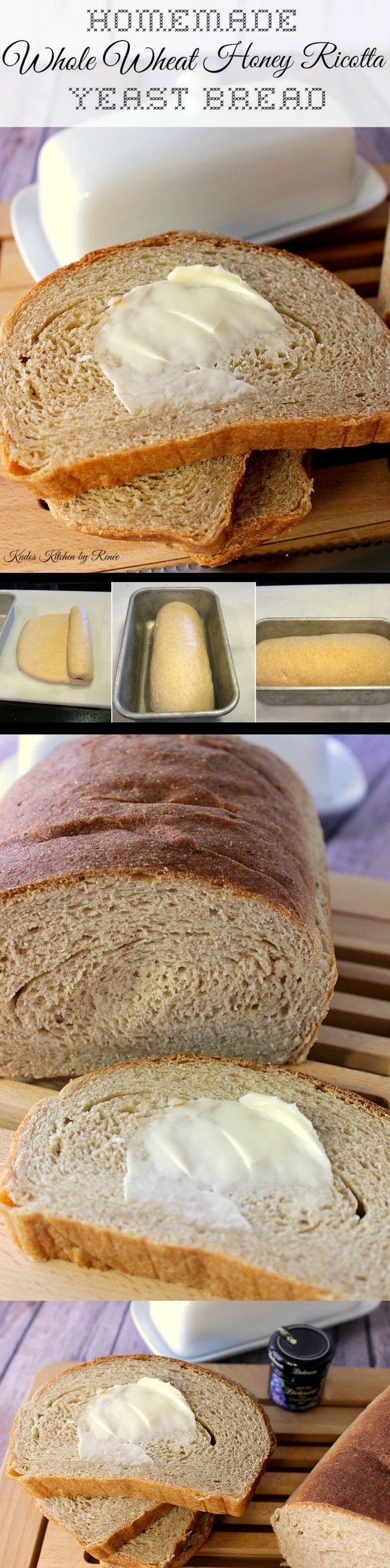 Easy To Make Homemade Whole Wheat Honey Ricotta Yeast Bread