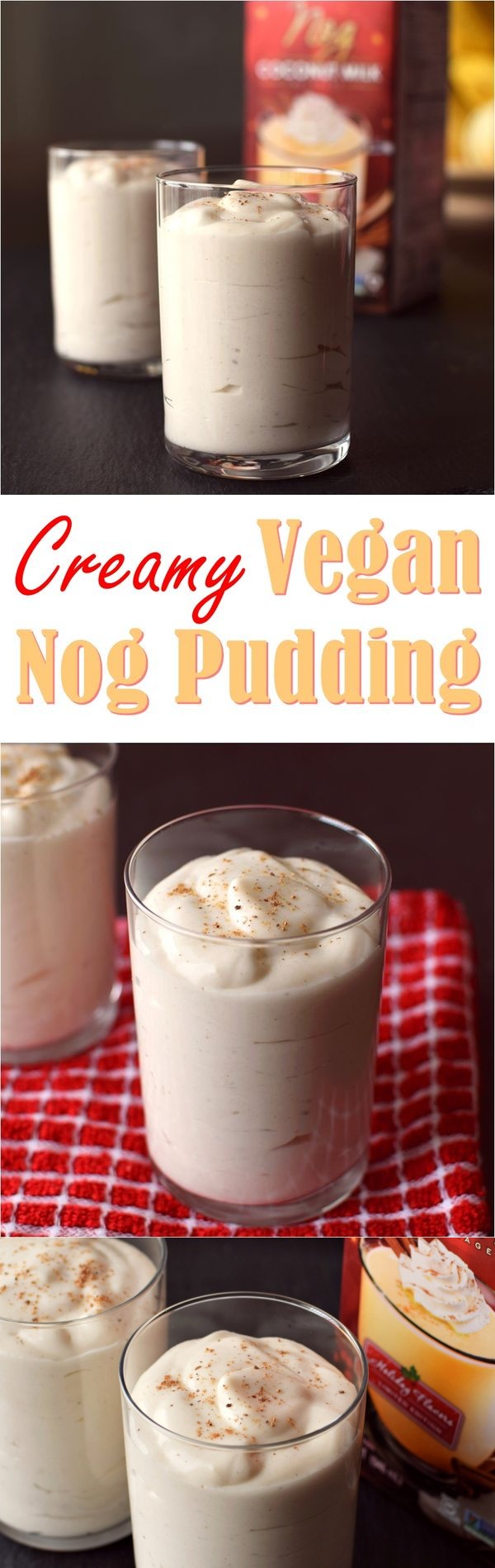 Easy Vegan Eggnog Pudding