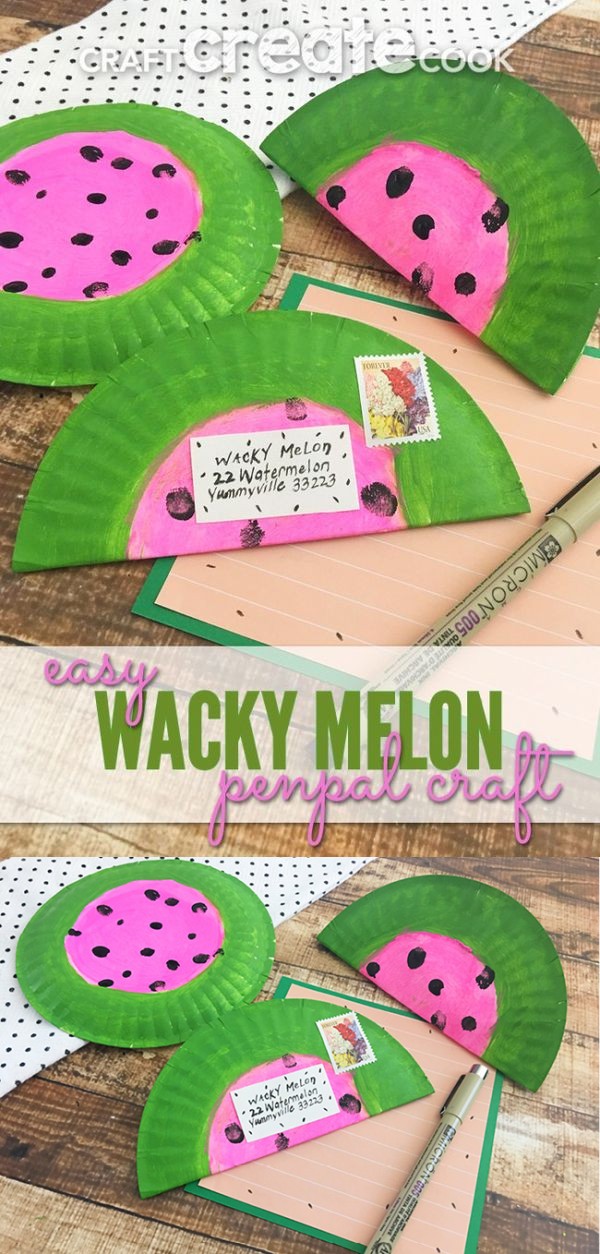 Easy Wacky Melon Pen Pal Craft