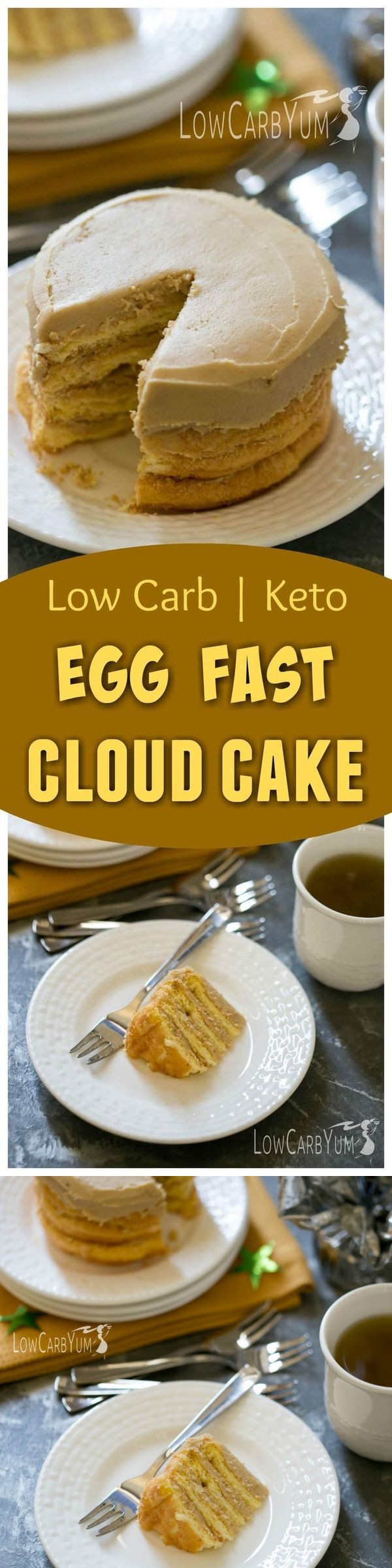 Egg Fast Cloud Cake