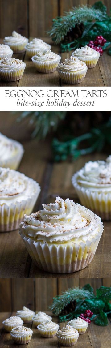 Eggnog Cream Tarts