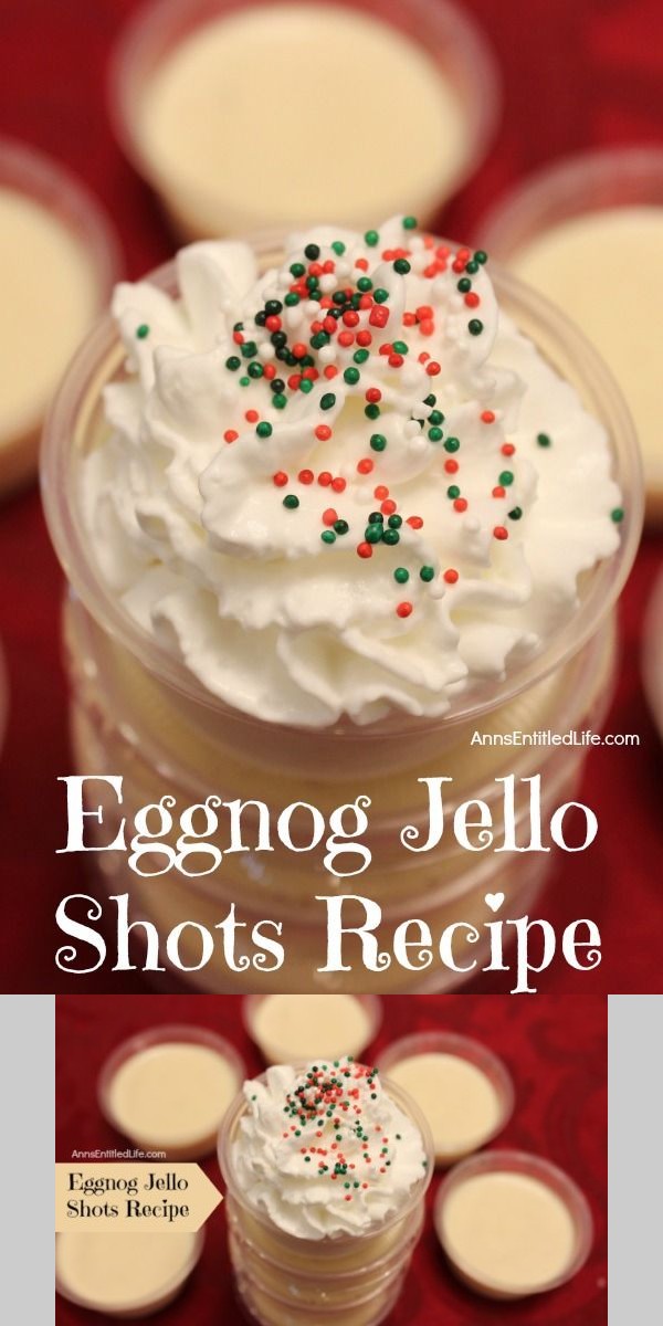 Eggnog Jello Shots