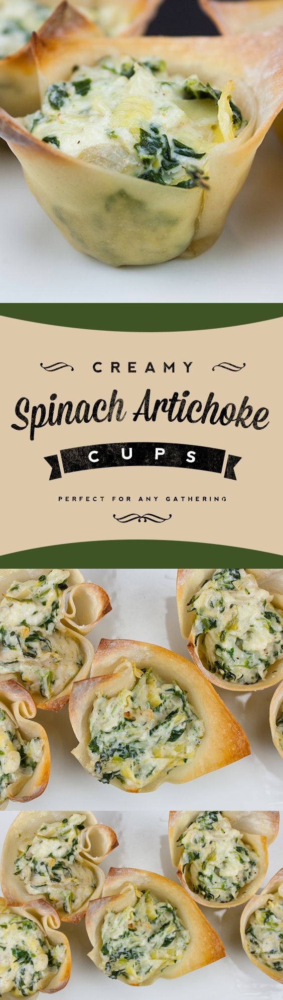 Fast and Easy Spinach Artichoke Cups