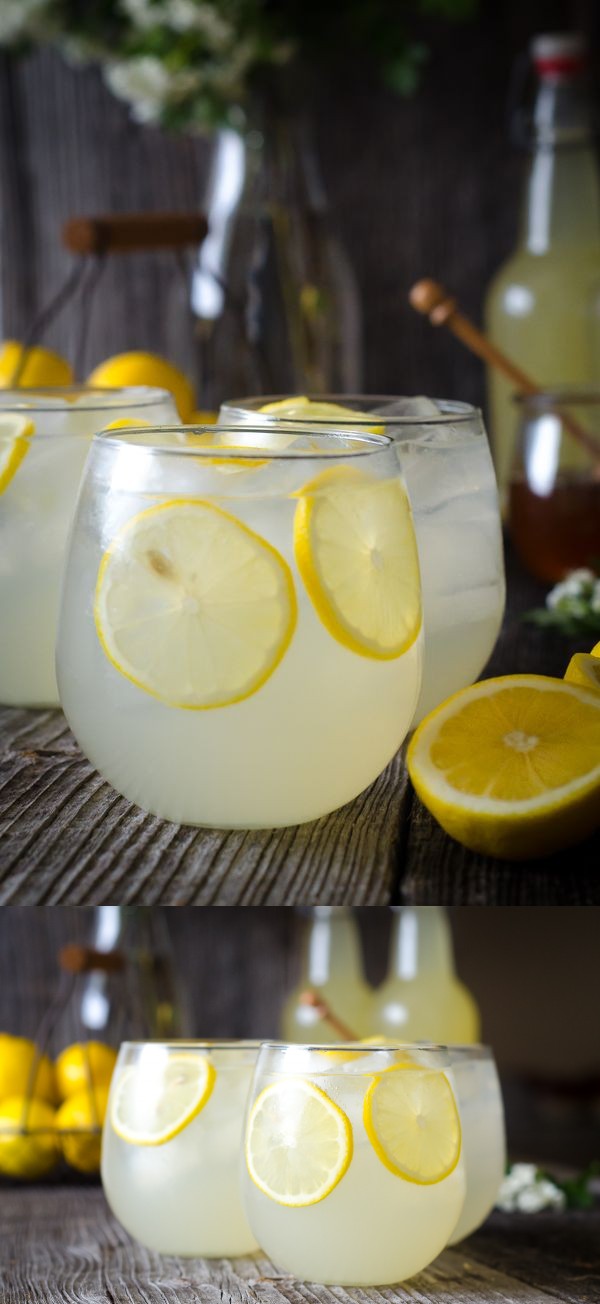 Fermented, Probiotic Honey Lemonade Soda