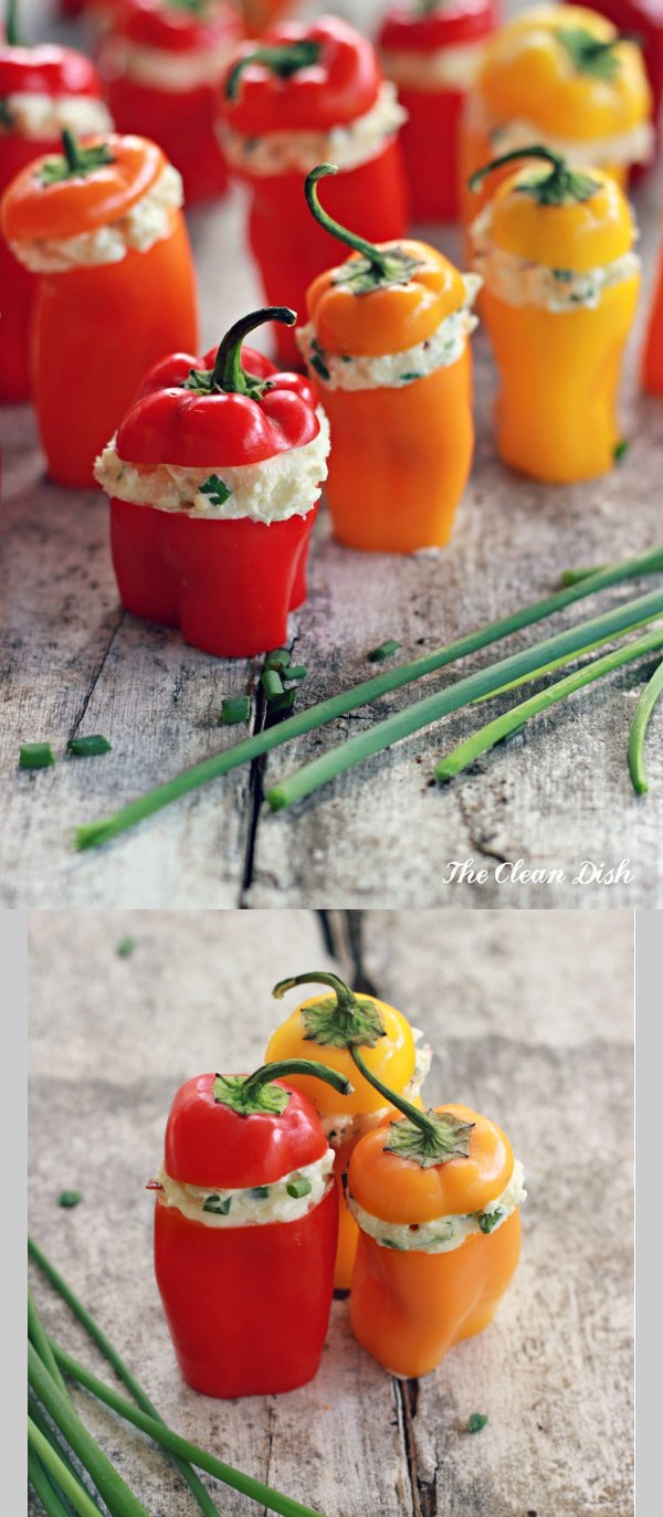 Feta Cheese Stuffed Mini Peppers (grain free, gluten free