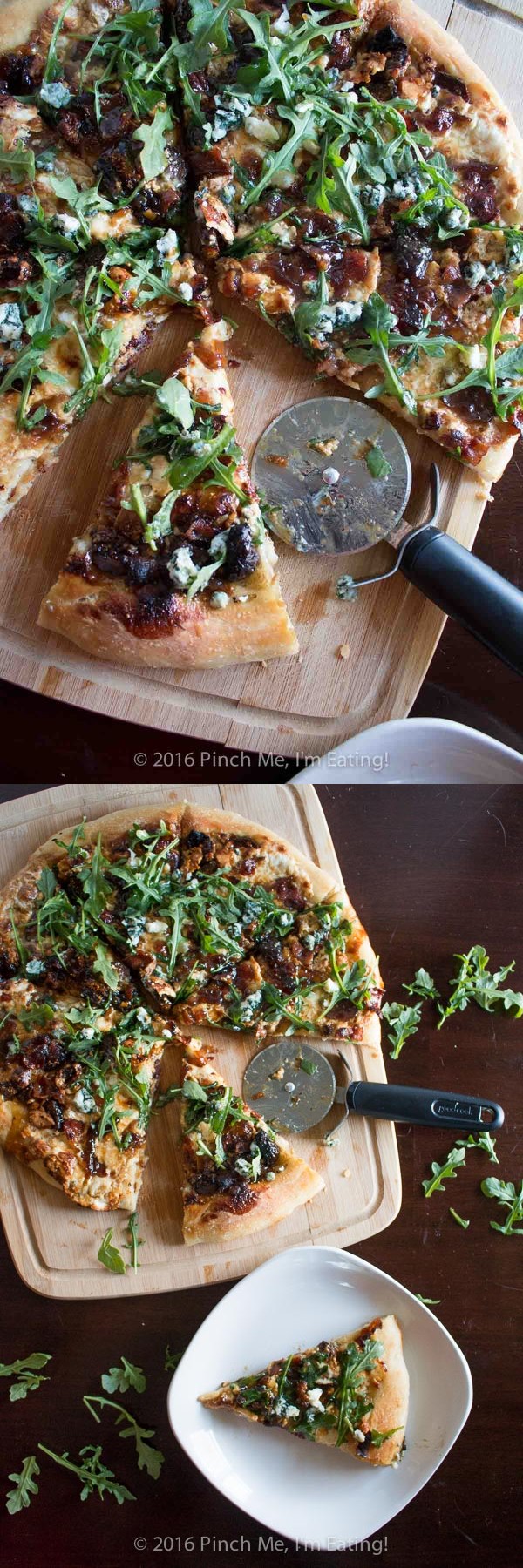 Fig, Bacon, and Blue Cheese Pizza with Balsamic Caramelized Onions