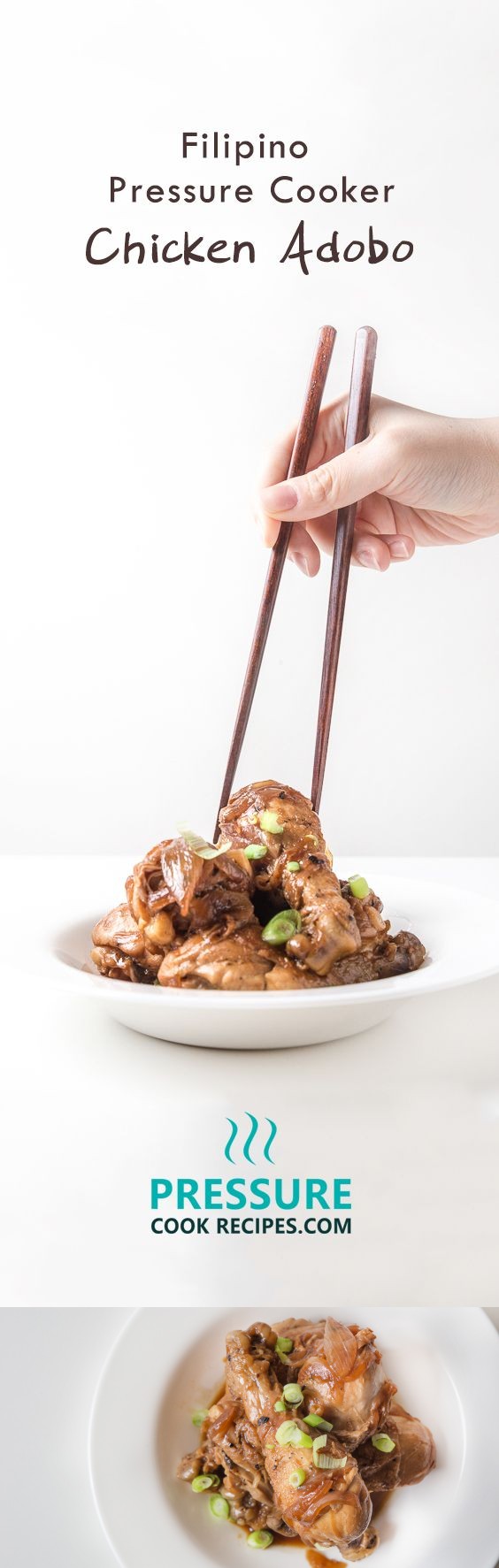 Filipino Pressure Cooker Chicken Adobo