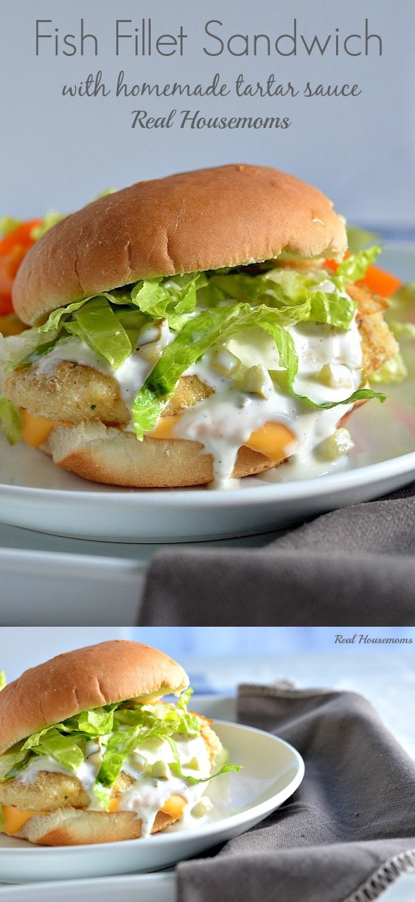 Fish Fillet Sandwich with Homemade Tartar Sauce