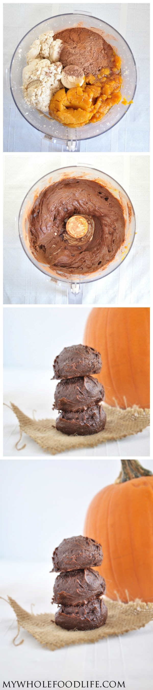 Flourless Chocolate Pumpkin Cookies