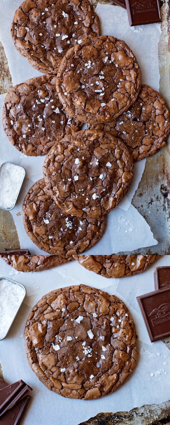 Flourless Salted Pecan Chocolate Cookies