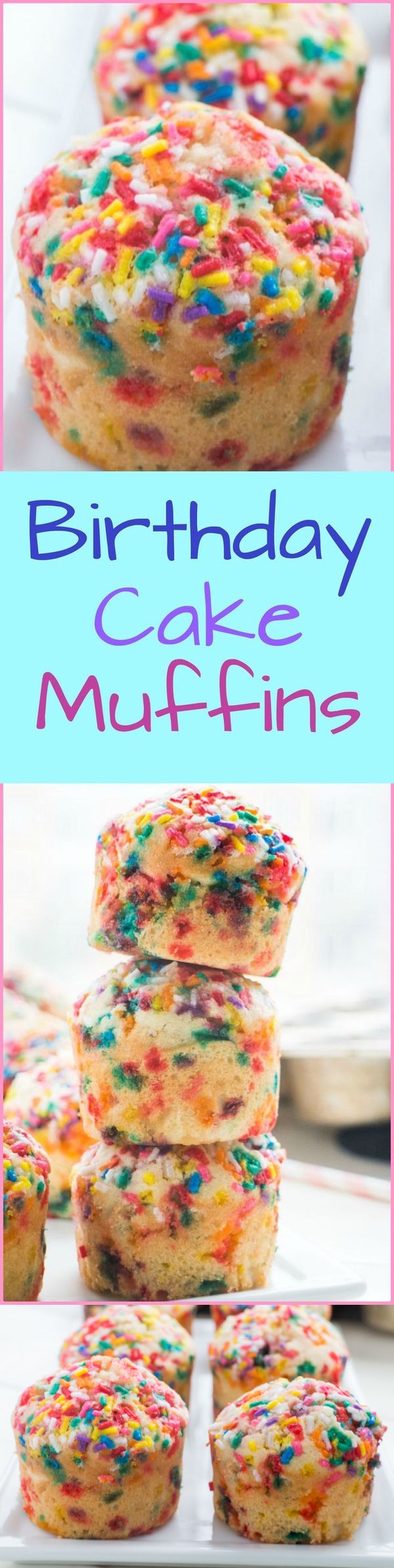 Fluffy Birthday Cake Muffins