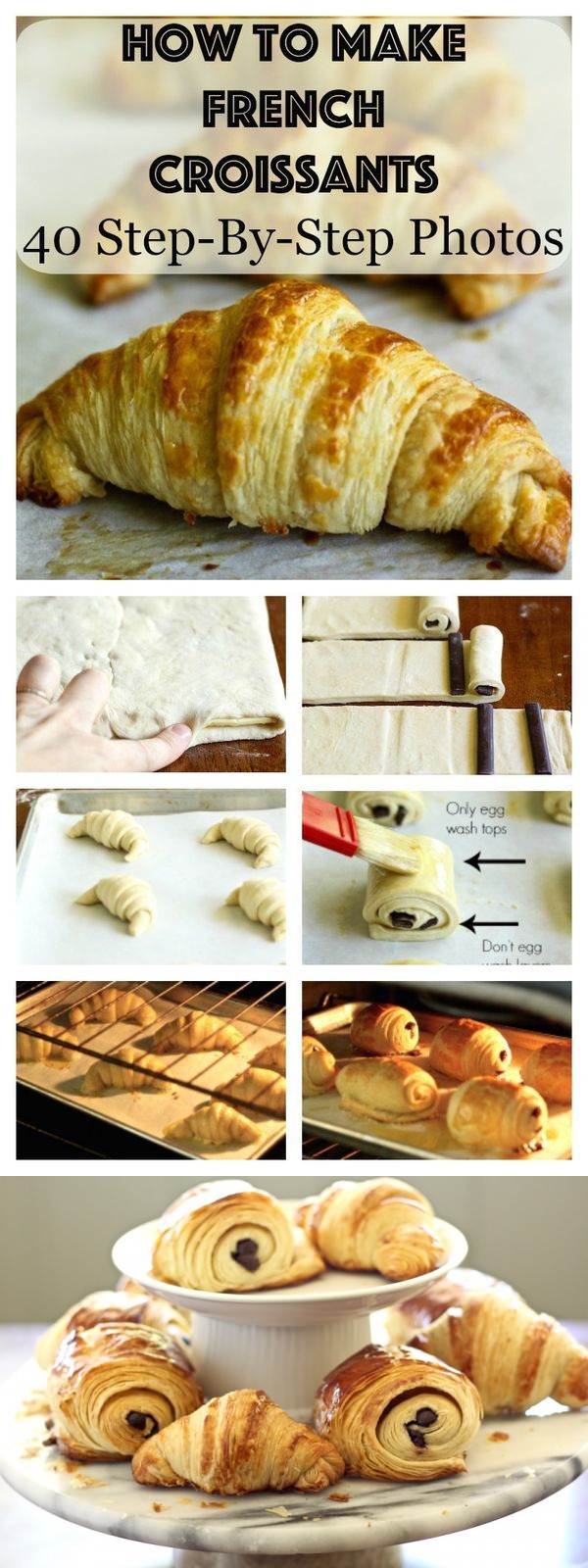 French croissant recipe | chocolate croissants (40 step-by-step photos