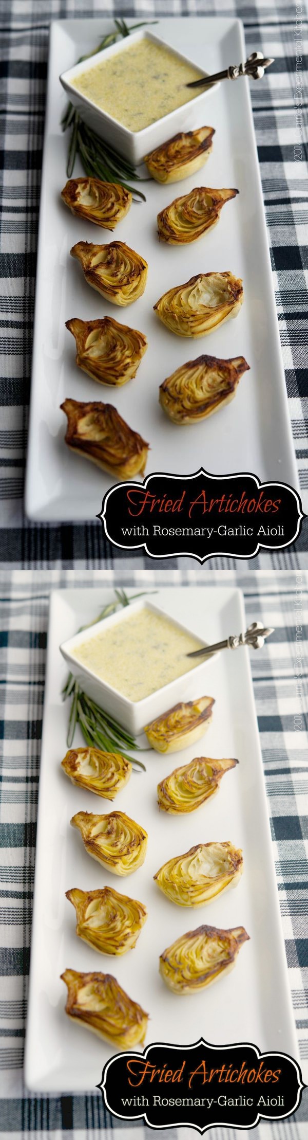 Fried Artichoke Hearts with Rosemary-Garlic Aioli