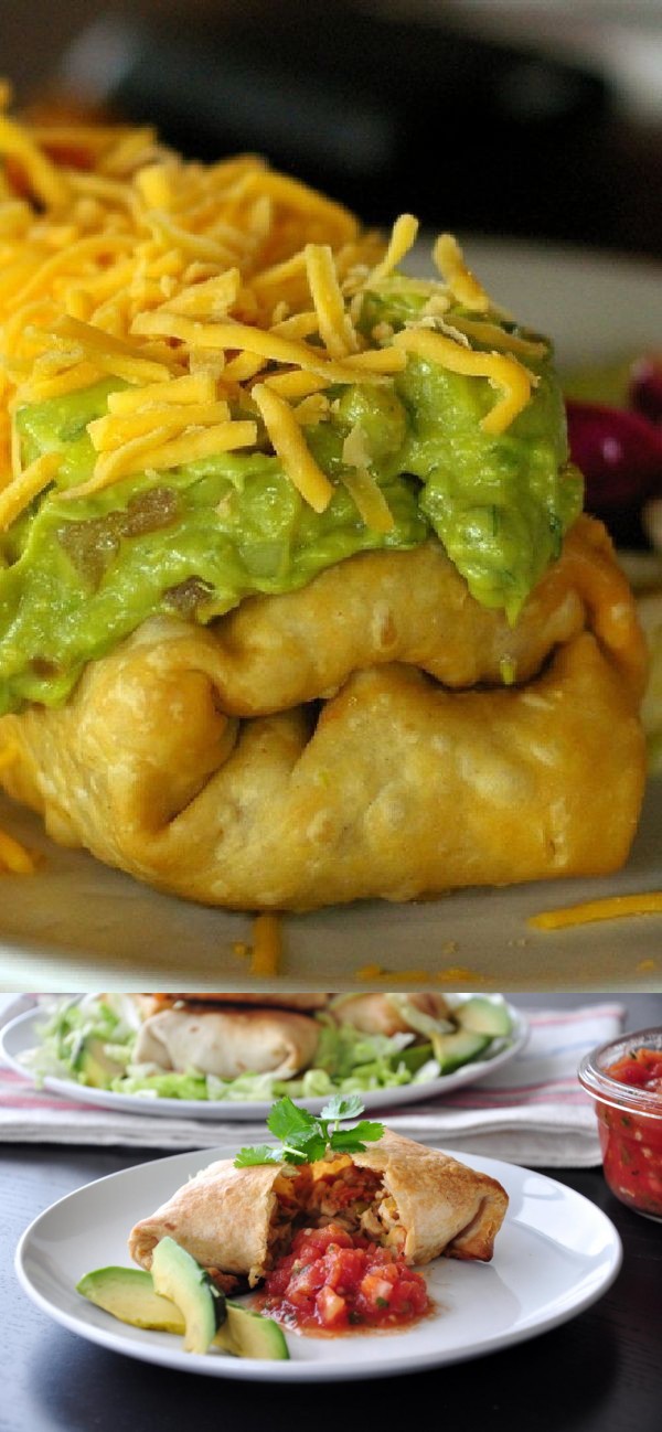 Fried Chicken Chimichangas